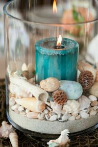 DIY Sand and Shell Centerpieces