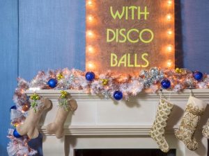 Disco Ball Ornaments in Garland