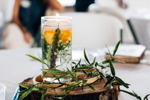 Rustic Candle Centerpieces