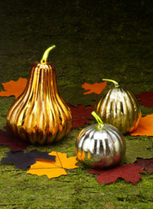 Mercury Glass Pumpkins for Halloween