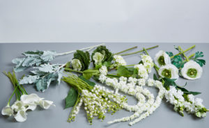 white silk flowers for wedding bouquets