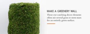 How do you make a greenery wall