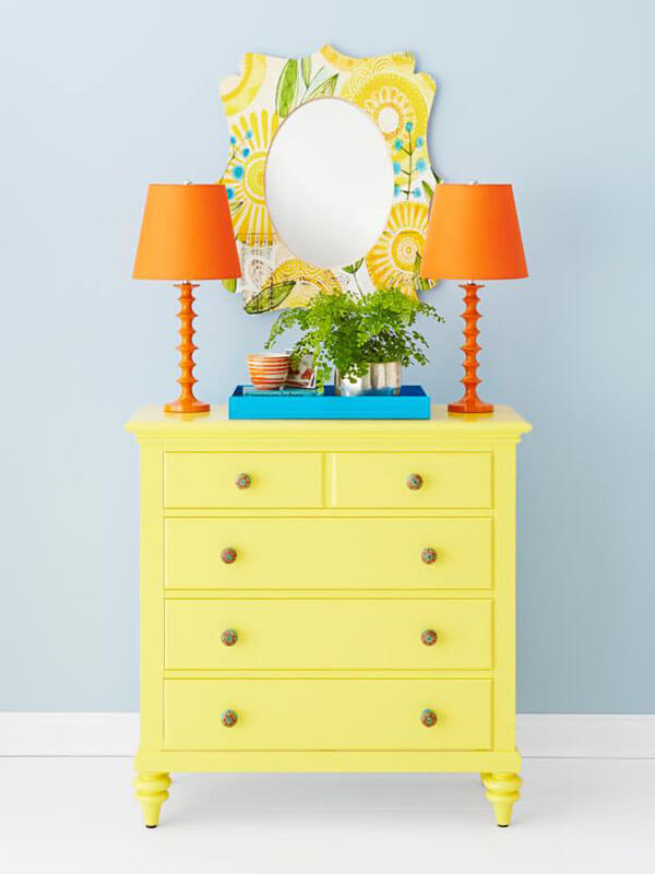 trayscaping at home no fail way to style a dresser with tray lamp object